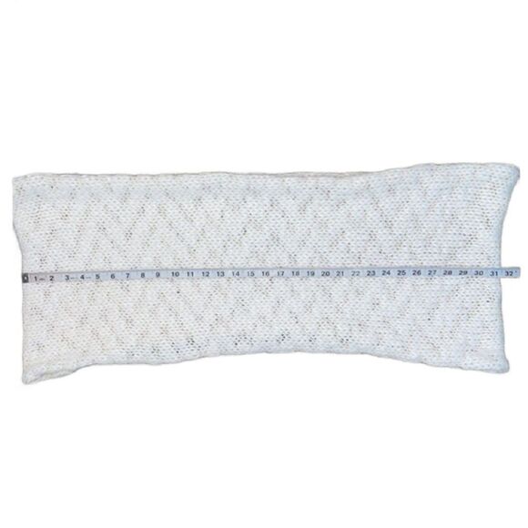 White Chunky Knit Infinity Scarf (One Size) - Picture 6 of 11